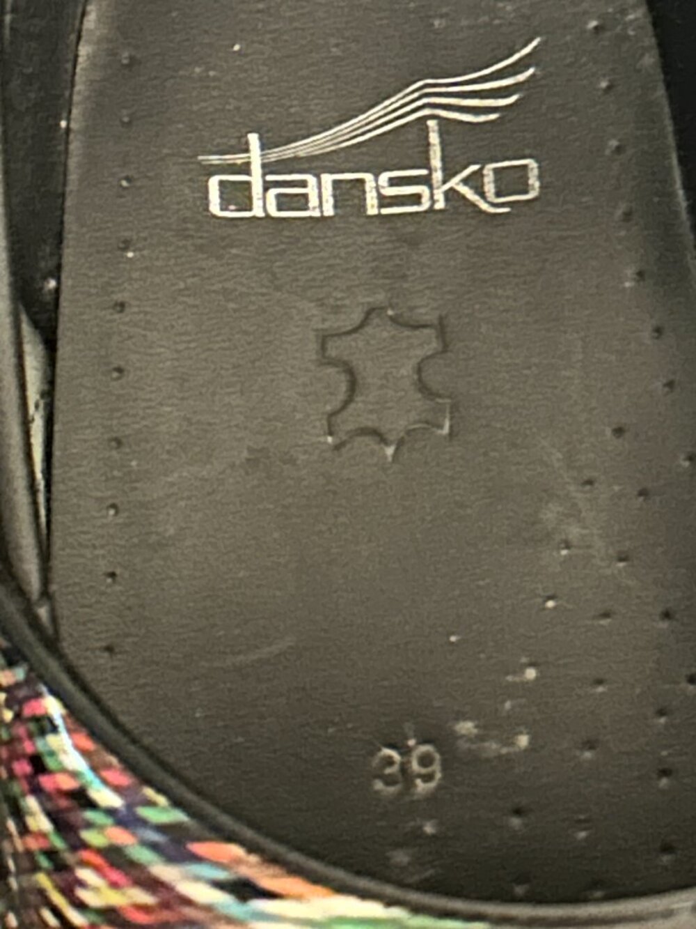 DANSKO Women's Professional Pixel Patent Clogs Sz 39 8.5/9 - Picture 6 of 9